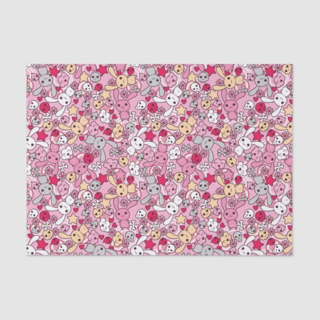 Kawaii pattern tissue paper (Front)