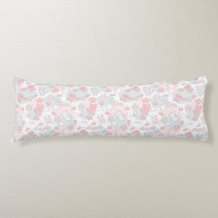 kawaii pattern with doodle body cushion