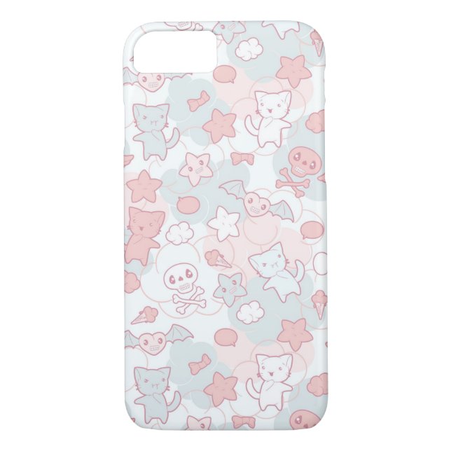 kawaii pattern with doodle Case-Mate iPhone case (Back)