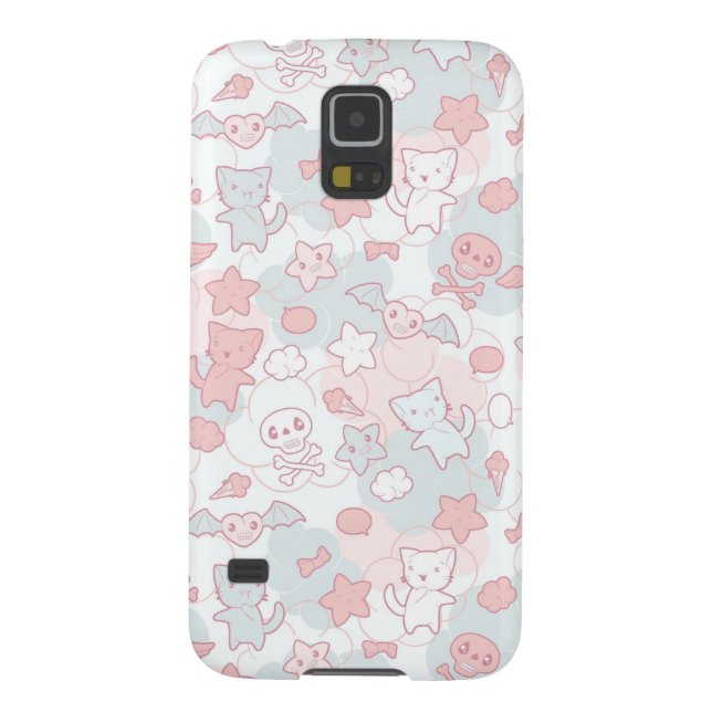 kawaii pattern with doodle Case-Mate samsung galaxy case (Back)