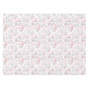 kawaii pattern with doodle tablecloth