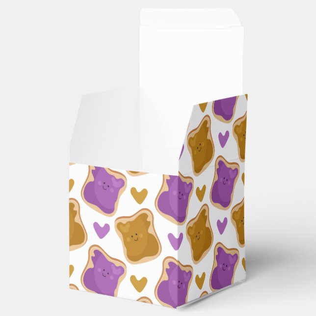 Kawaii PBJ Pattern Favour Box (Opened)