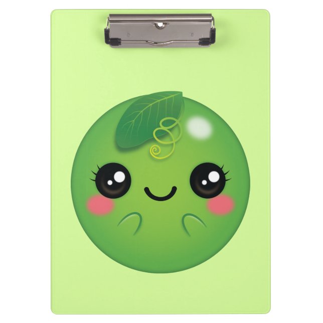 Kawaii Pea Clipboard (Front)