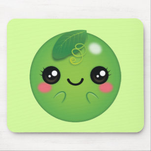 Kawaii Pea Mouse Mat