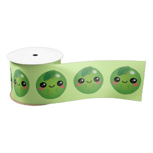 Kawaii Pea Satin Ribbon