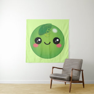 Kawaii Pea Tapestry