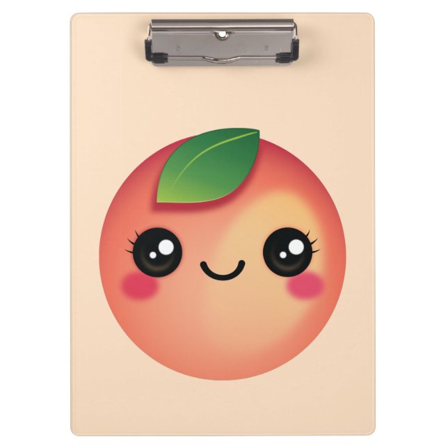 Kawaii Peach Clipboard (Front)