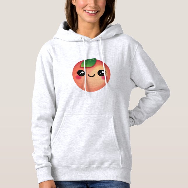 Kawaii Peach Hoodie (Front)