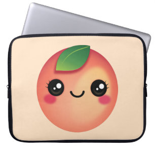 Kawaii Peach Laptop Sleeve