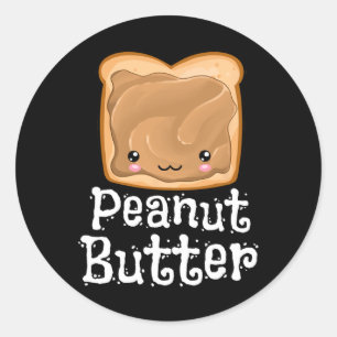 Kawaii Peanut Butter Jelly PBandJ Halloween Matchi Classic Round Sticker