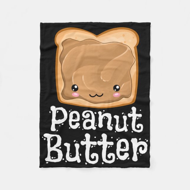 Kawaii Peanut Butter Jelly Pndj Halloween Matching Fleece Blanket (Front)