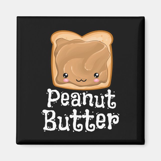 Kawaii Peanut Butter Jelly Pndj Halloween Matching Magnet (Front)