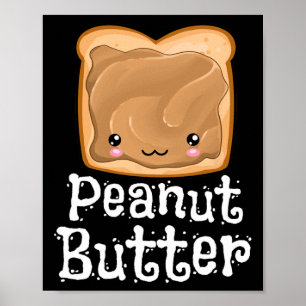 Kawaii Peanut Butter Jelly Pndj Halloween Matching Poster