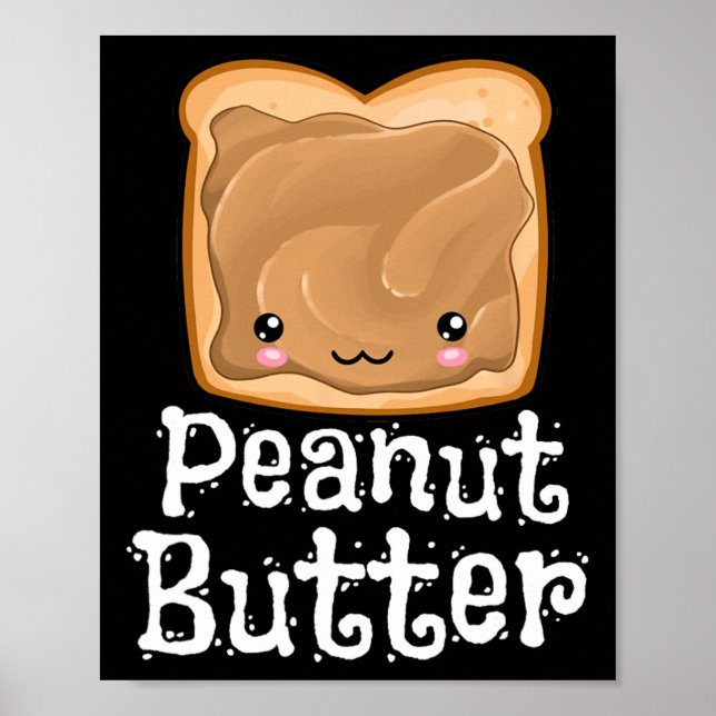 Kawaii Peanut Butter Jelly Pndj Halloween Matching Poster (Front)