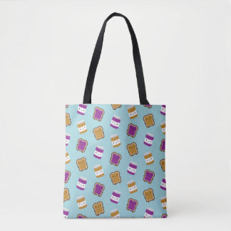 Kawaii Peanut Butter & Jelly Sandwich Couple Tote Bag