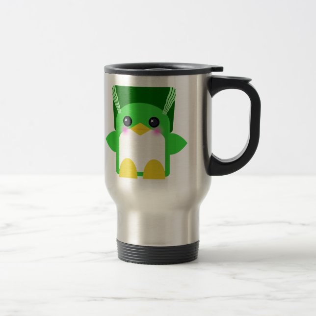 Kawaii Penguin Bride Of Frankenstein Travel Mug (Right)