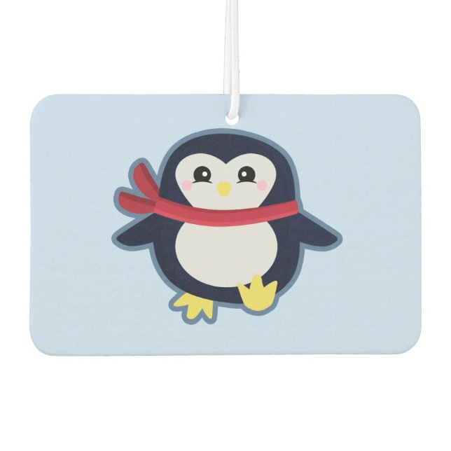 Kawaii Penguin Car Air Freshener (Front)