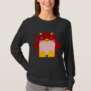 Kawaii Penguin Devil Halloween T-Shirt