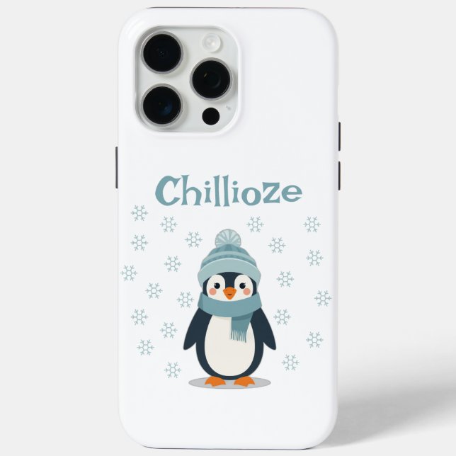 Kawaii Penguin Phone Case – Cute Winter Cover (Back)