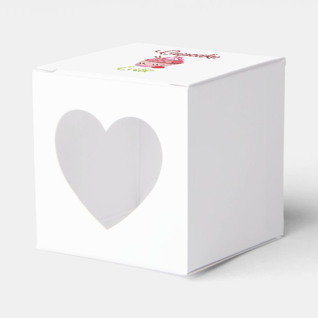 Kawaii Peppermint Surprise Cupcakes Favour Box (Front Side)