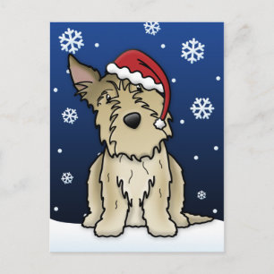 Kawaii Picardy Shepherd Christmas Postcard