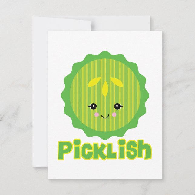kawaii picklish pickle slice (Front)