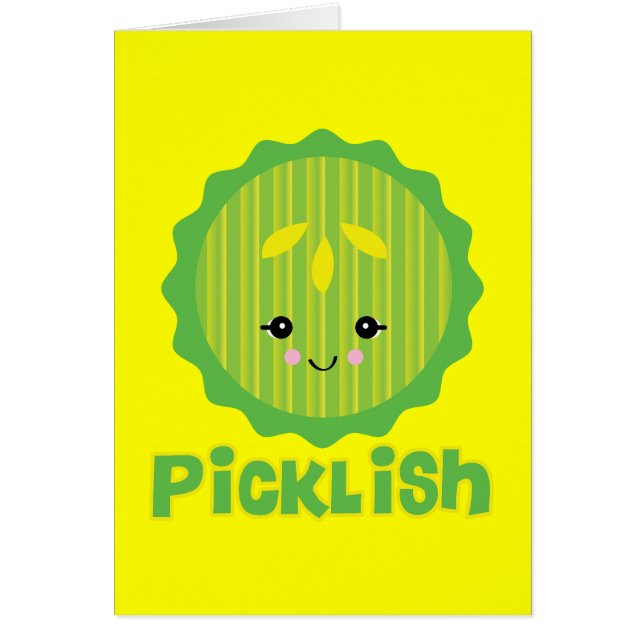 kawaii picklish pickle slice (Front)