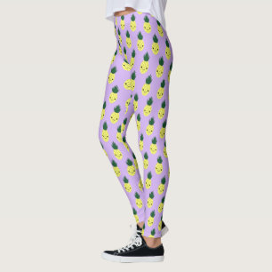 Kawaii Pineapple Pattern" Leggings
