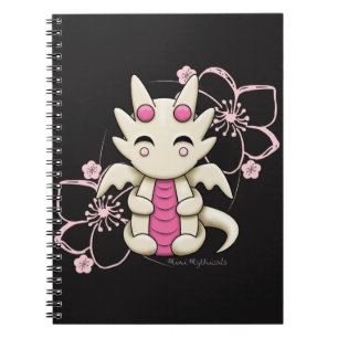 Kawaii Pink Dragon Spiral Notebook