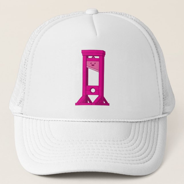 Kawaii Pink Guillotine trucker hat (Front)