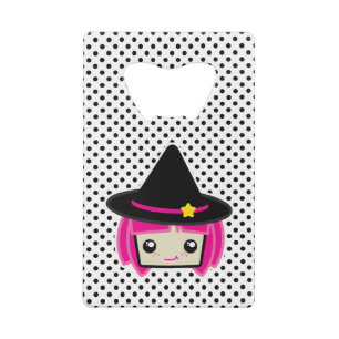 Kawaii Pink Haired Witch Bottle Opener