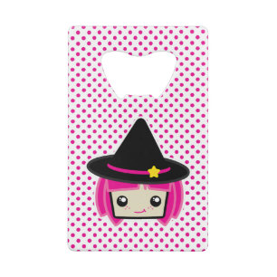 Kawaii Pink Haired Witch Bottle Opener