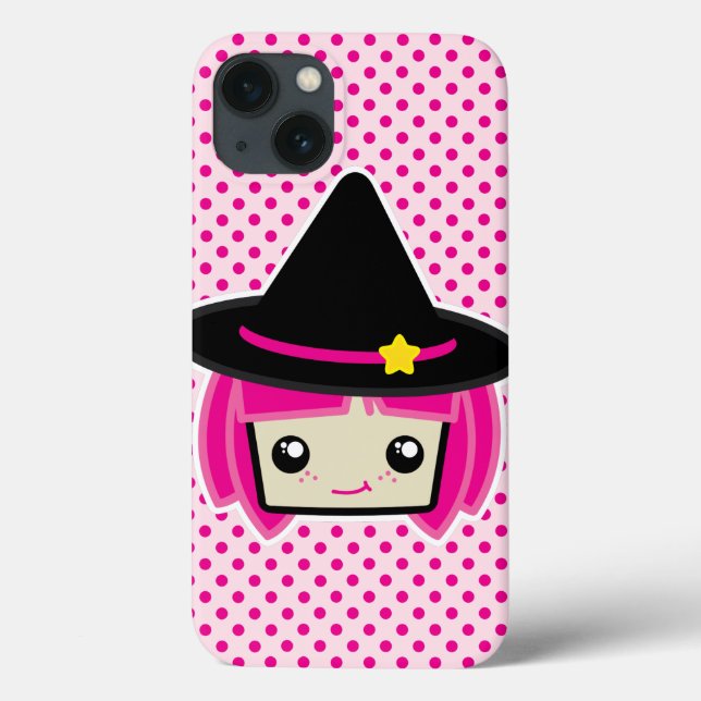 Kawaii Pink Haired Witch iPad Air Case (Back)