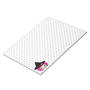 Kawaii Pink Haired Witch Notepad