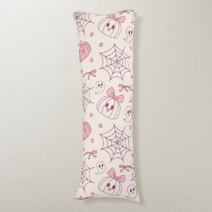 Kawaii Pink Halloween Ghosts & Pumpkin (2) Body Cushion