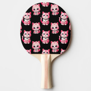 Kawaii Pink Kitty Cats Design  Ping Pong Paddle
