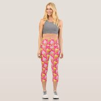 Kawaii pink pattern with strawberry ice cream