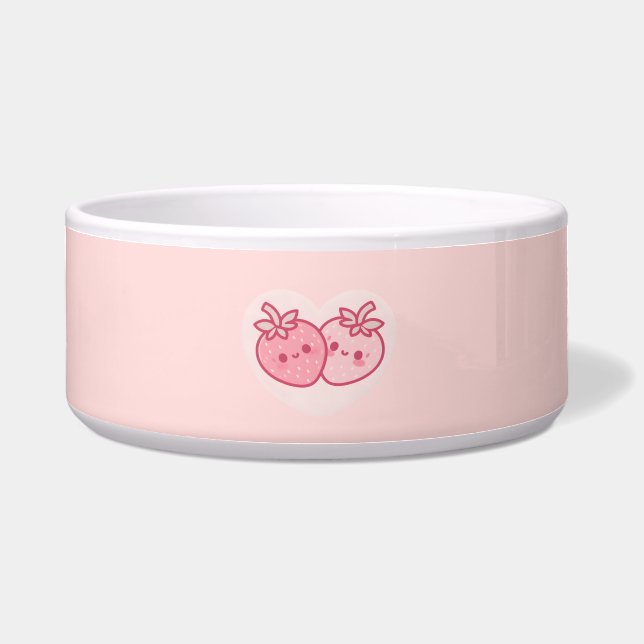 Kawaii Pink Valentines Strawberries (Front)
