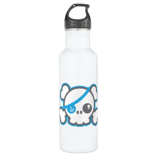 Kawaii Pirate Skull 710 Ml Water Bottle
