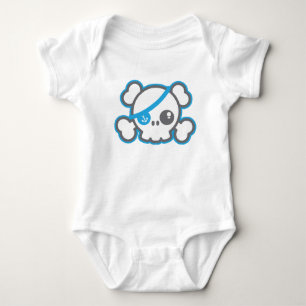 Kawaii Pirate Skull Clothing Baby Bodysuit