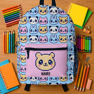 Kawaii Pixel School Backpack