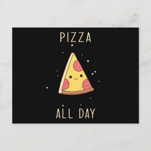 Kawaii Pizza Postcard