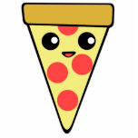 Kawaii Pizza Slice Photo Sculpture Magnet<br><div class="desc">cute kawaii style pizza slice character magnet</div>
