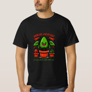 Kawaii Plant Design – Smiling Cactus, Succulent T-Shirt