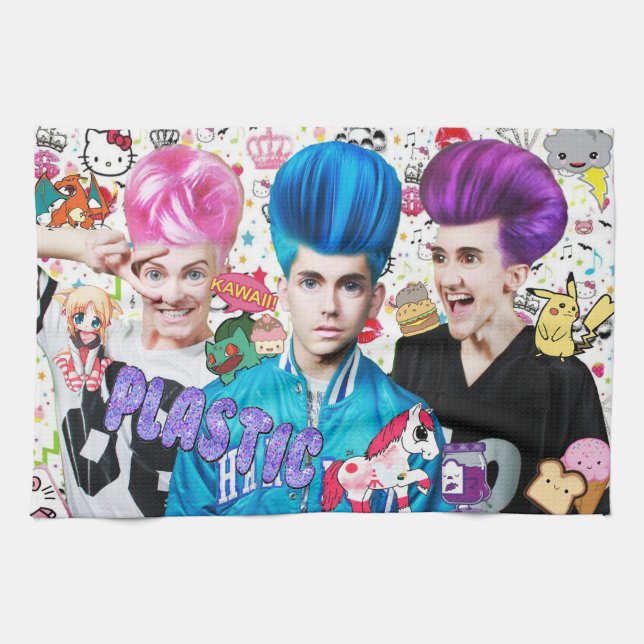 Kawaii Plastic Tea towel (Horizontal)