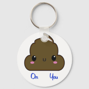 kawaii poo key ring