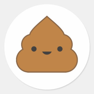 Kawaii Poop Sticker