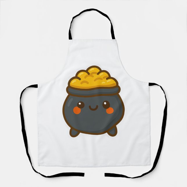 Kawaii Pot of Gold Apron (Front)