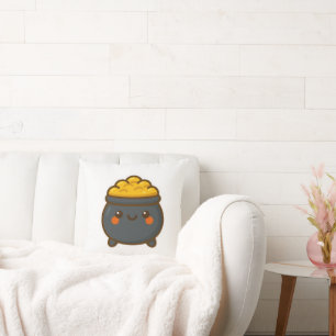 Kawaii Pot of Gold Cushion