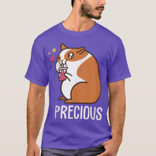 Kawaii Precious cartoon hamster drinking bubble te T-Shirt
